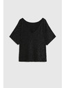 Moodo Блуза за носене по два начина черна Moodo