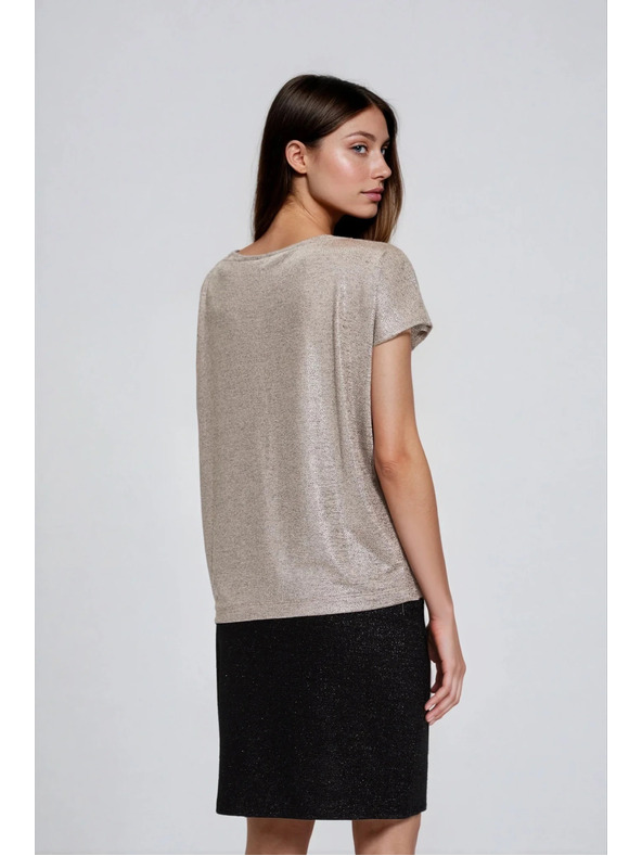 Moodo Лъскав топ сребрист Moodo