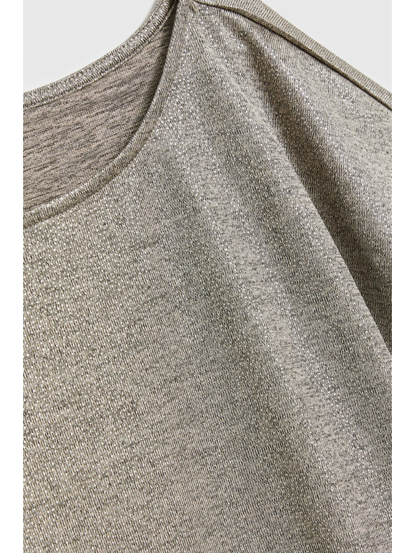 Moodo Лъскав топ сребрист Moodo