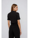 Moodo Черна тениска с къс ръкав Moodo
