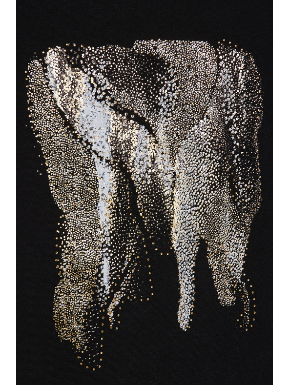 Moodo Блуза с принт черна Moodo