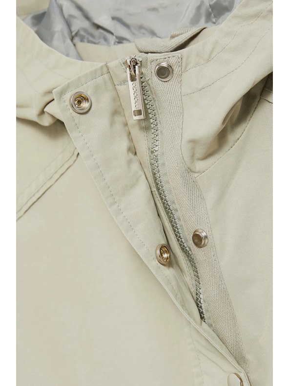 Moodo Късо яке с качулка маслинено Moodo