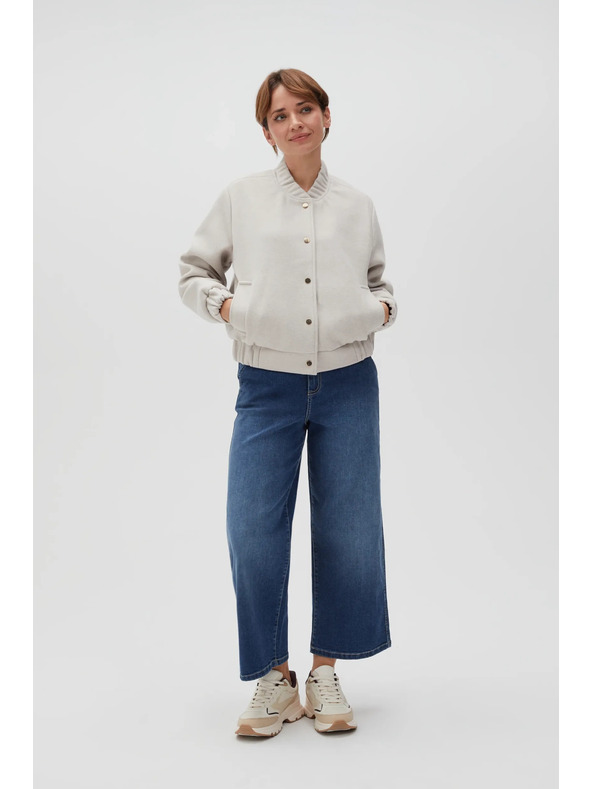 Moodo Бежов дамски бомбер Moodo