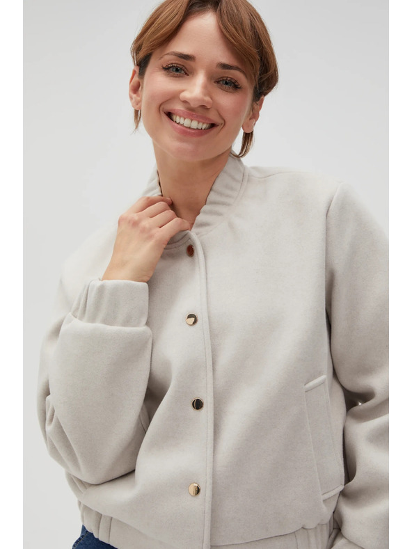 Moodo Бежов дамски бомбер Moodo