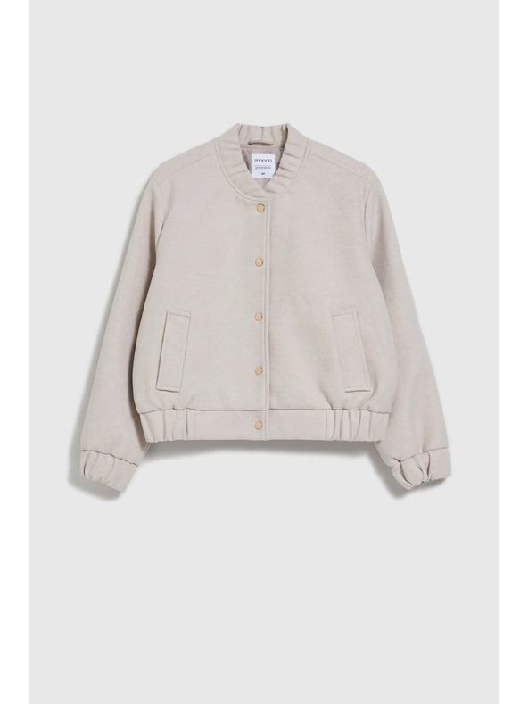 Moodo Бежов дамски бомбер Moodo