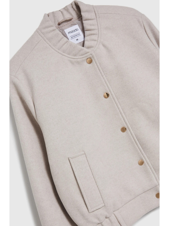 Moodo Бежов дамски бомбер Moodo