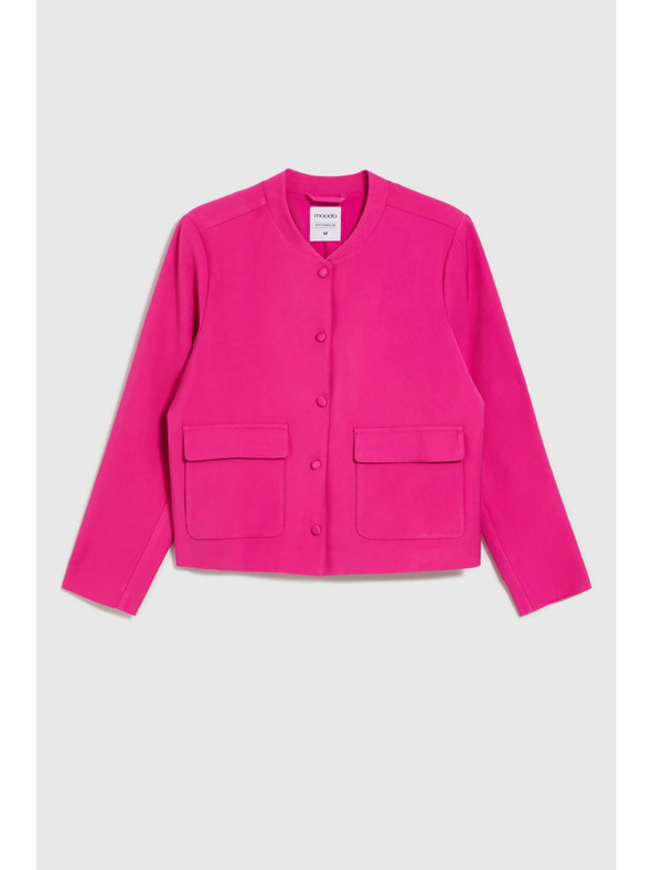 Moodo Яке с копчета в цвят фуксия Moodo