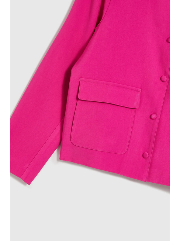 Moodo Яке с копчета в цвят фуксия Moodo