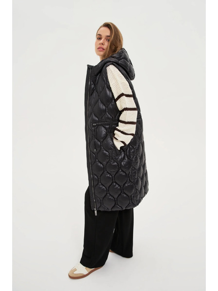 Moodo Подплатена жилетка черна Moodo