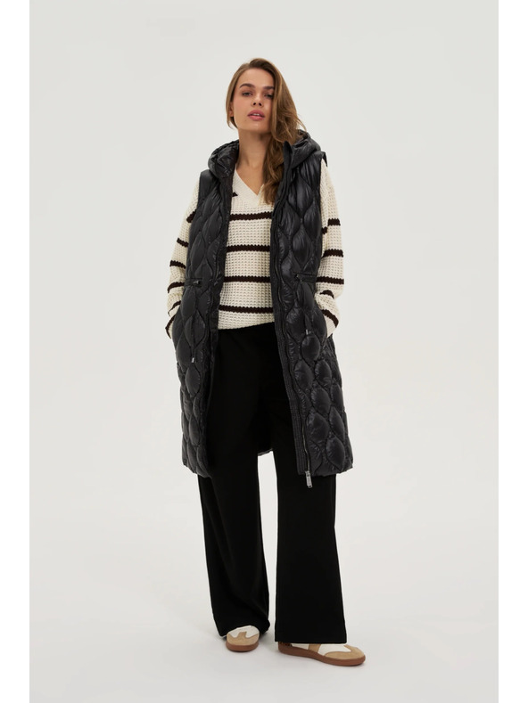 Moodo Подплатена жилетка черна Moodo