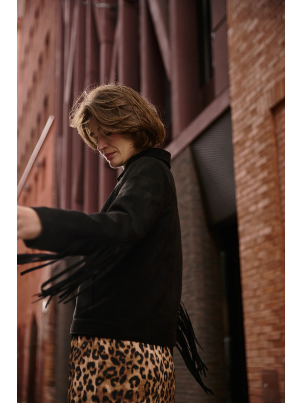 Moodo Черно яке с ресни Moodo