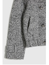 Moodo Късо черно-бяло палто Moodo