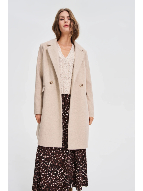 Moodo Палто бежово Moodo