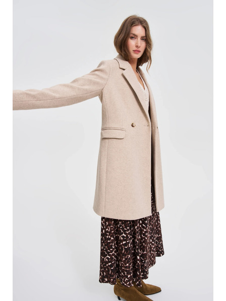 Moodo Палто бежово Moodo