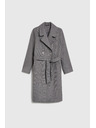 Moodo Палто с колан сиво Moodo