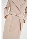 Moodo Палто с колан бежово Moodo