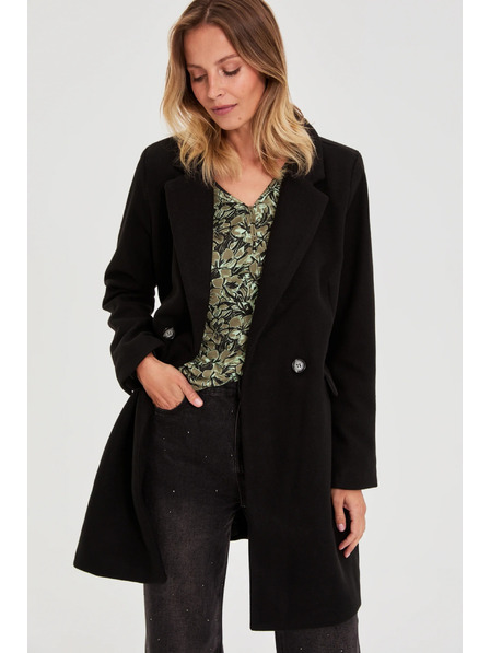 Moodo Двуредно палто черно Moodo