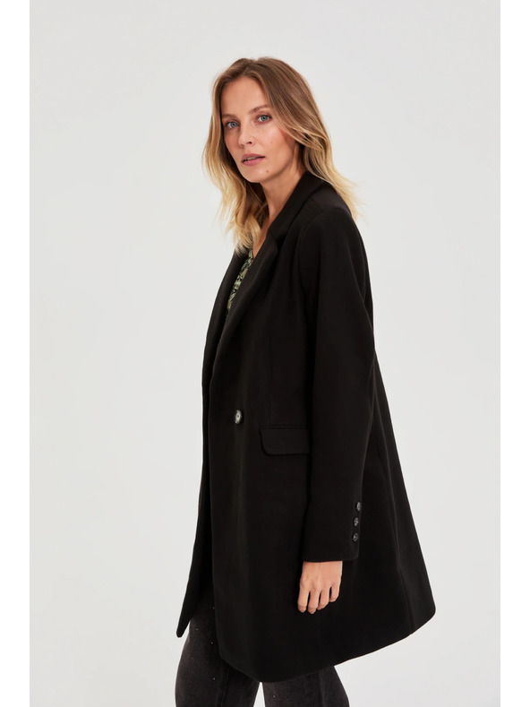 Moodo Двуредно палто черно Moodo