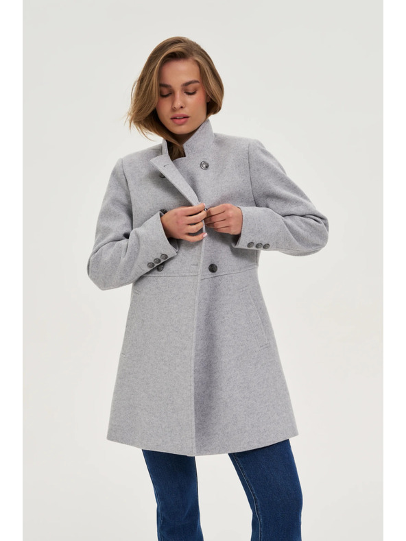 Moodo Късо сиво палто Moodo