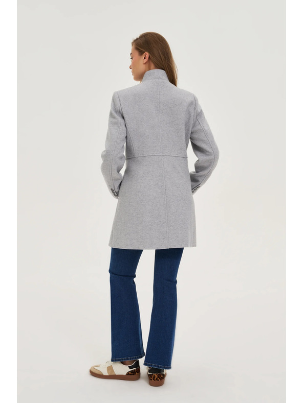 Moodo Късо сиво палто Moodo