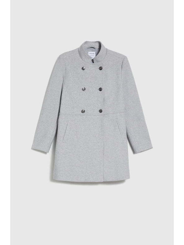 Moodo Късо сиво палто Moodo