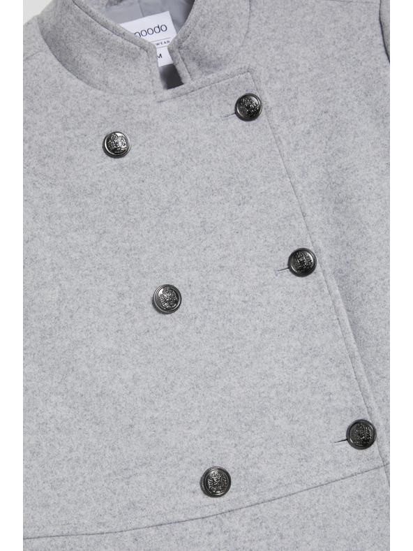 Moodo Късо сиво палто Moodo