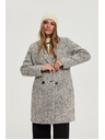 Moodo Палто рибена кост сиво Moodo
