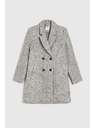 Moodo Палто рибена кост сиво Moodo