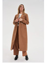 Moodo Дълго палто кафяво Moodo