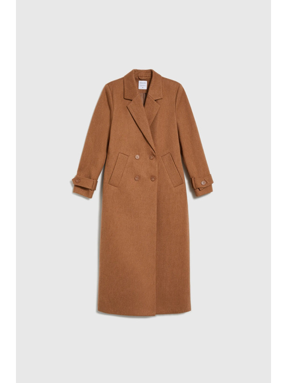 Moodo Дълго палто кафяво Moodo