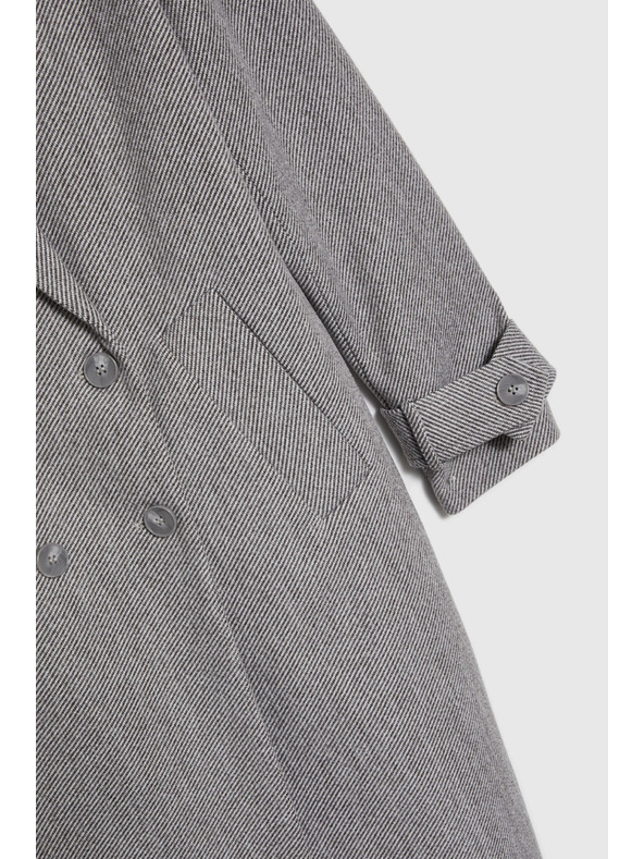 Moodo Дълго палто сиво Moodo