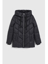 Moodo Подплатено яке с качулка черно Moodo