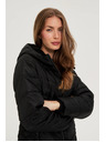 Moodo Яке с подплатена качулка черно Moodo