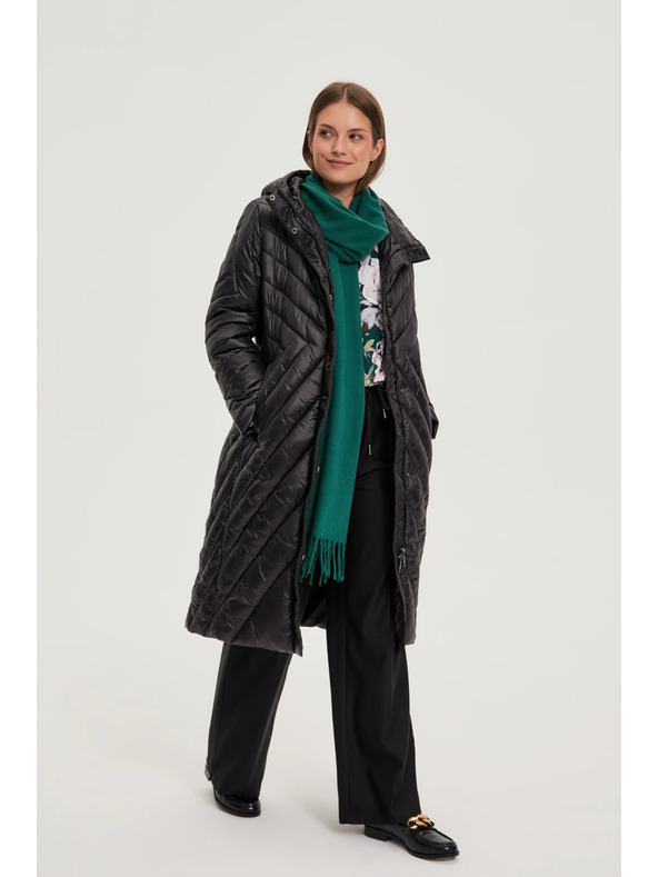 Moodo Дълго яке черно Moodo