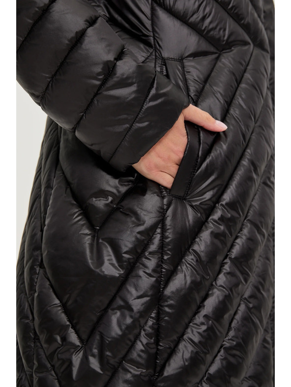 Moodo Дълго яке черно Moodo