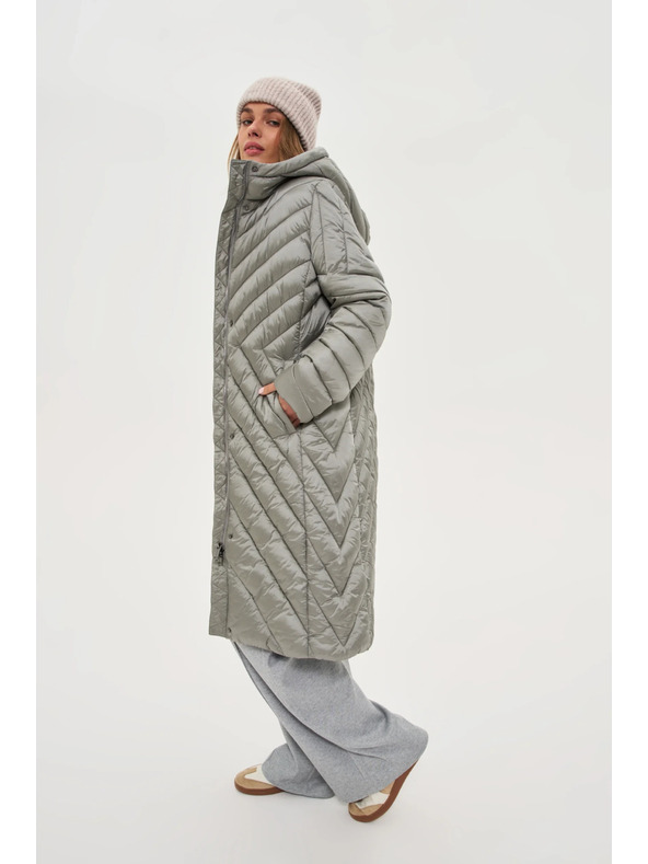 Moodo Дълго яке маслиненозелено Moodo