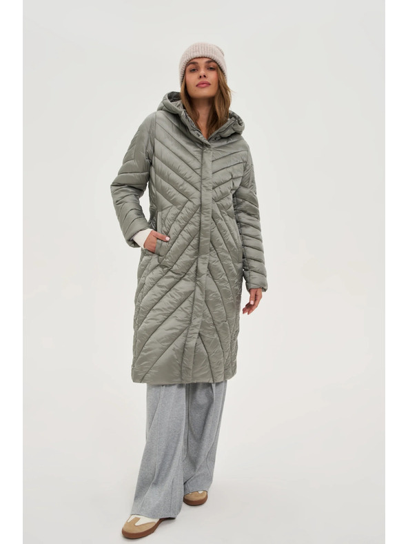 Moodo Дълго яке маслиненозелено Moodo