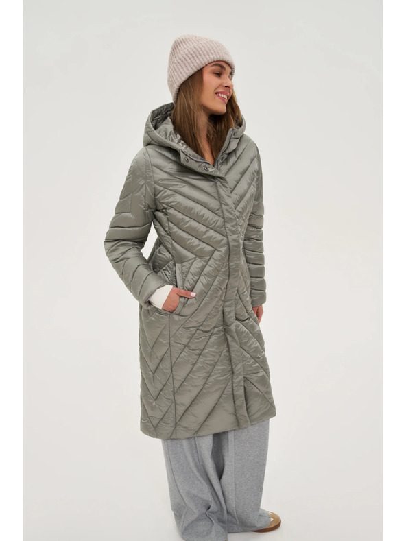 Moodo Дълго яке маслиненозелено Moodo