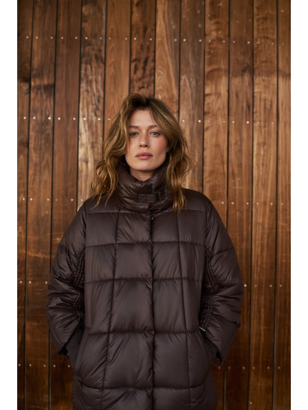 Moodo Стегнато яке кафяво Moodo