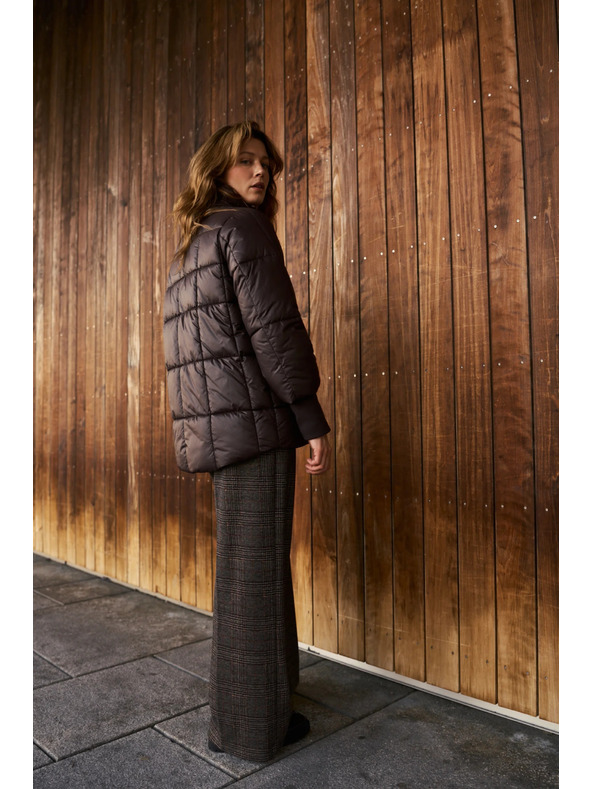 Moodo Стегнато яке кафяво Moodo