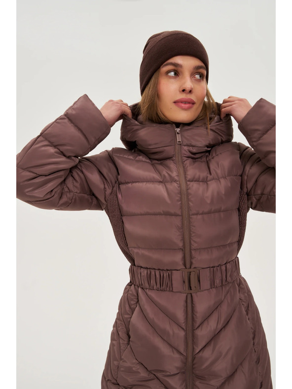 Moodo Яке с колан кафяво Moodo