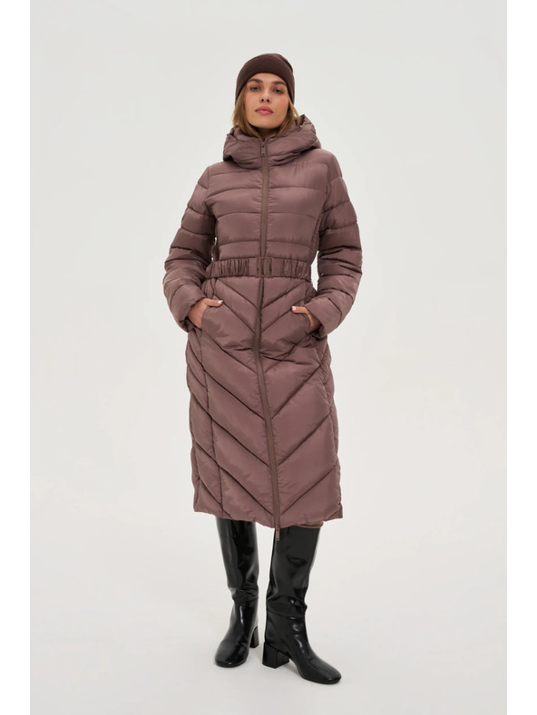 Moodo Яке с колан кафяво Moodo