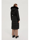 Moodo Дълго яке с качулка черно Moodo