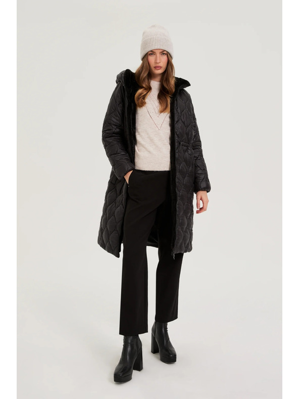 Moodo Яке с качулка черно Moodo