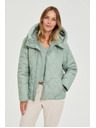 Moodo Стегнато яке с качулка маслиненозелено Moodo