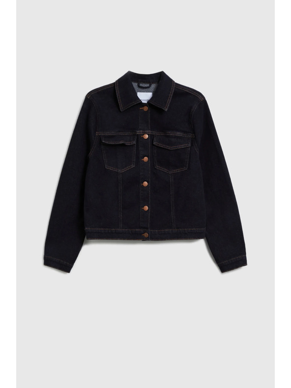 Moodo Тъмносиньо дънково яке Moodo