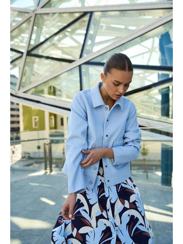 Moodo Късо яке светлосиньо Moodo