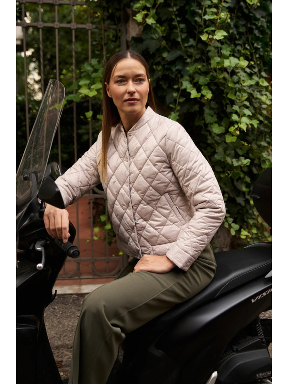 Moodo Обратимо стегнато яке бежово Moodo