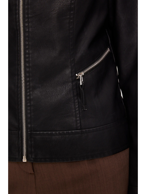 Moodo Черно яке от изкуствена кожа Moodo