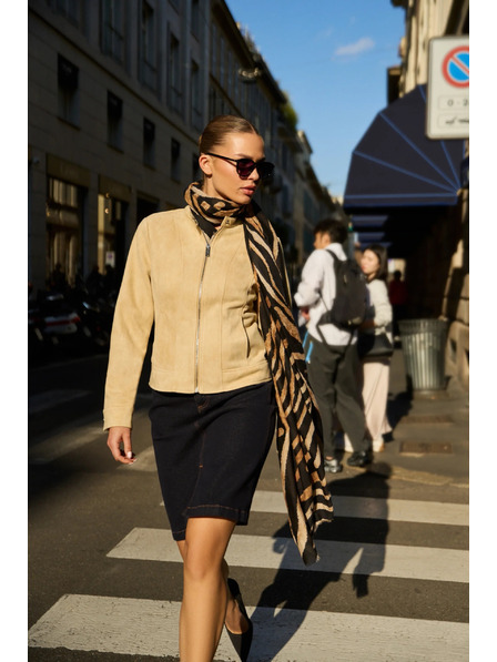 Moodo Гладко яке бежово Moodo